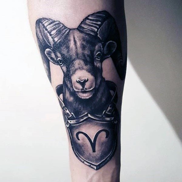 tatuaje signo aries 60