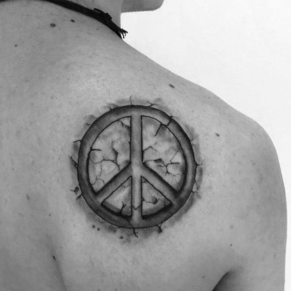 tatuaje simbolo paz 69