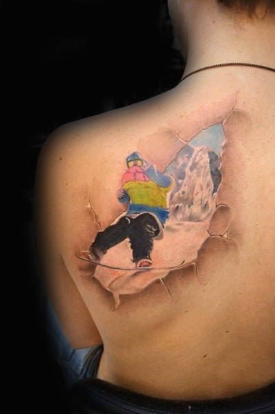 tatuaje snowboarding 149