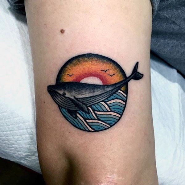 90 Tatuajes de ballenas (Con el significado)