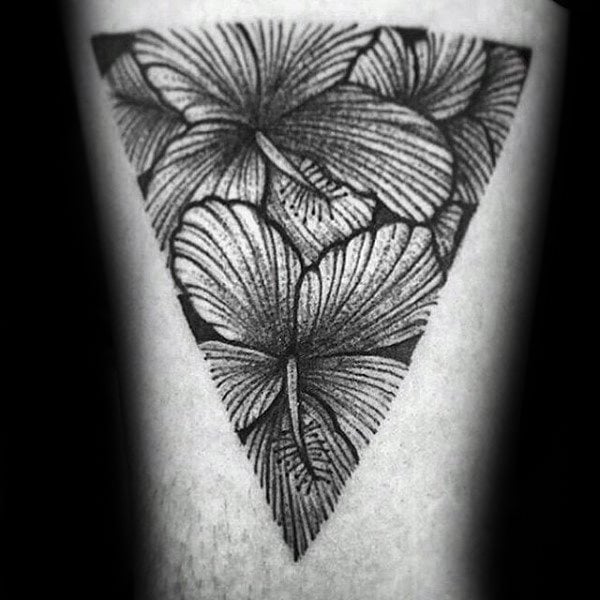 tatuaje flor de hibisco 144