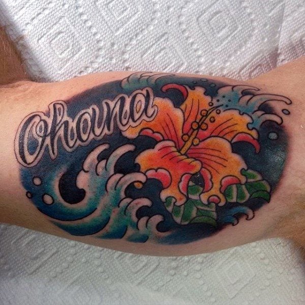 tatuaje flor de hibisco 240