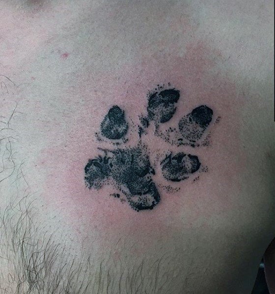 tatuaje huella pisada perro 150