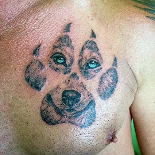 tatuaje huella pisada perro 96