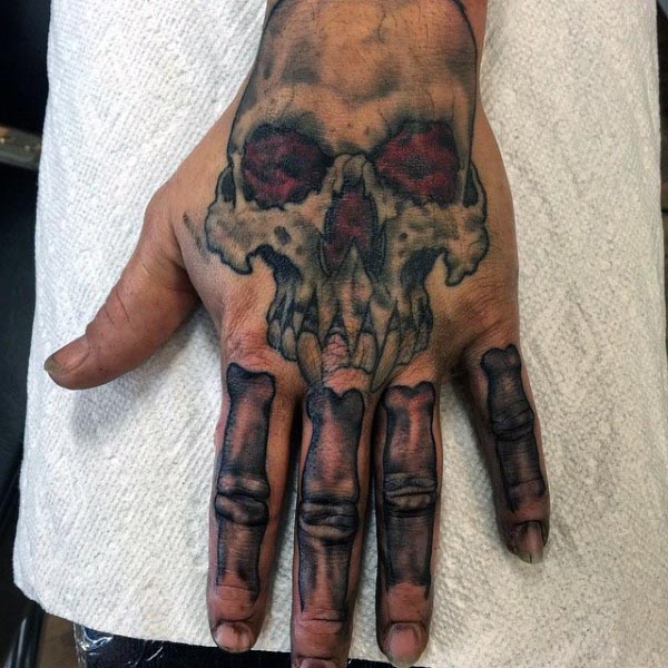65 Tatuajes de huesos (Con el significado)
