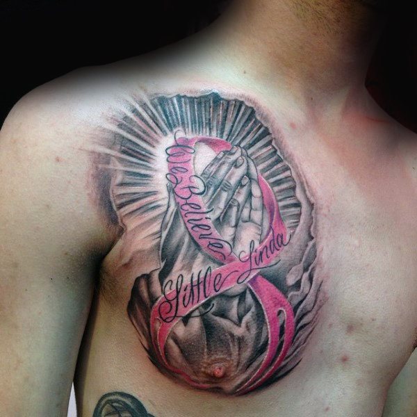 tatuaje lazo contra cancer 177