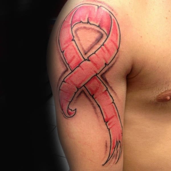 tatuaje lazo contra cancer 198