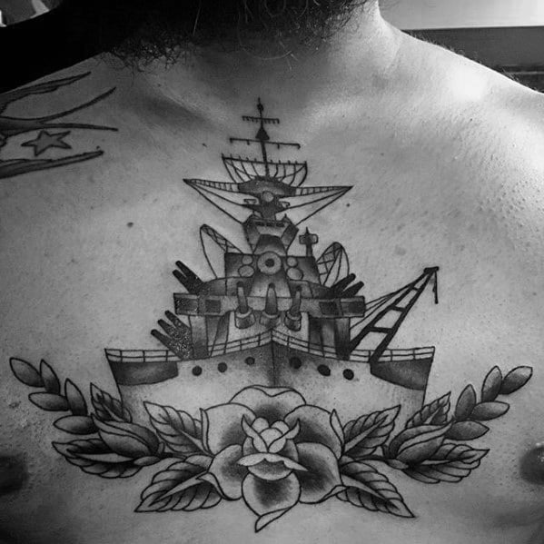 tatuaje barco guerra acorazado 09