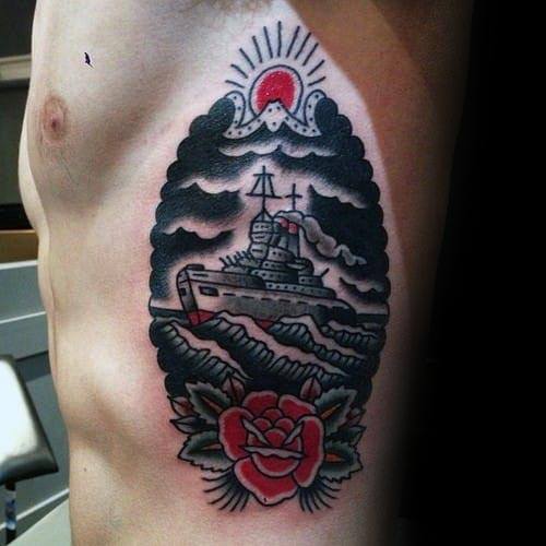 tatuaje barco guerra acorazado 29