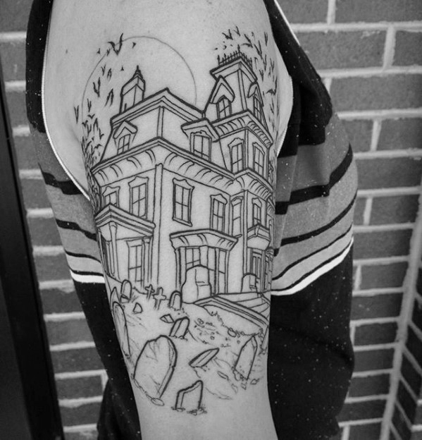 tatuaje casa encantanda 19