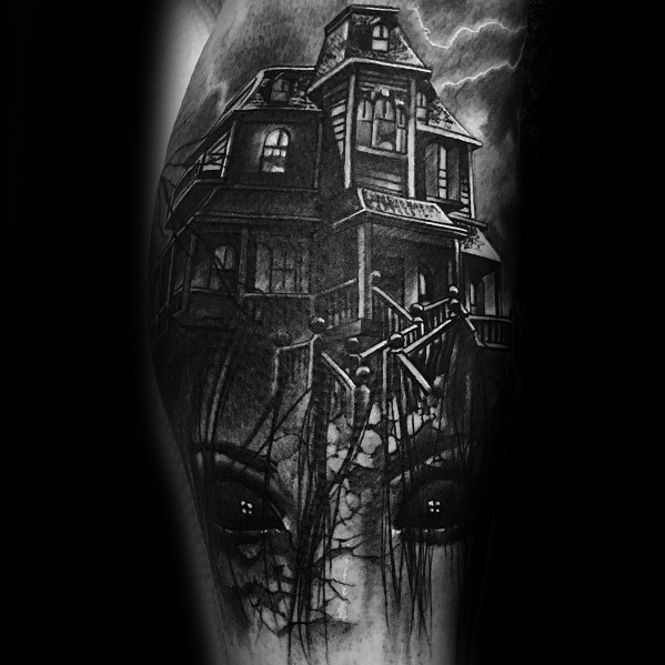 tatuaje casa encantanda 79