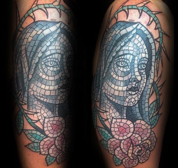 tatuaje de mosaicos 41