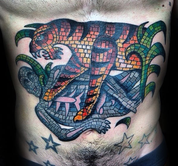tatuaje de mosaicos 45