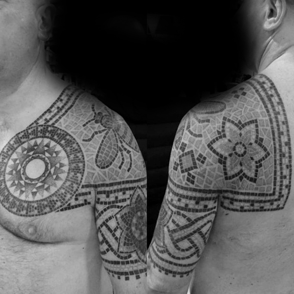 tatuaje de mosaicos 65