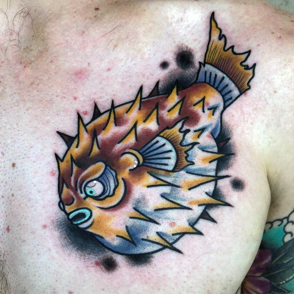 tatuaje pez globo 21