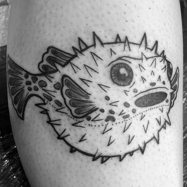 tatuaje pez globo 53