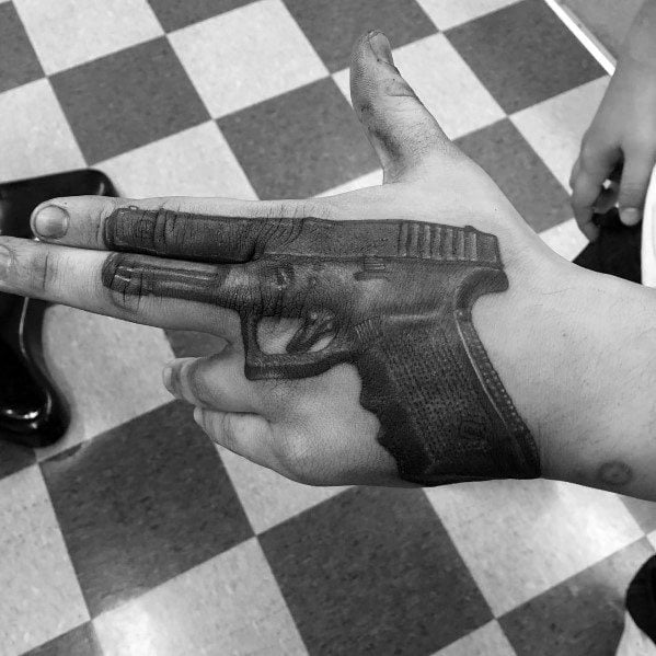 tatuaje pistola glock 07