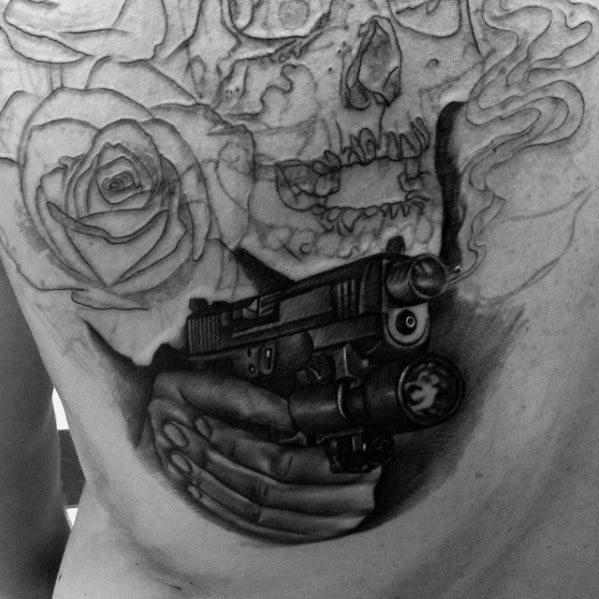 tatuaje pistola glock 105