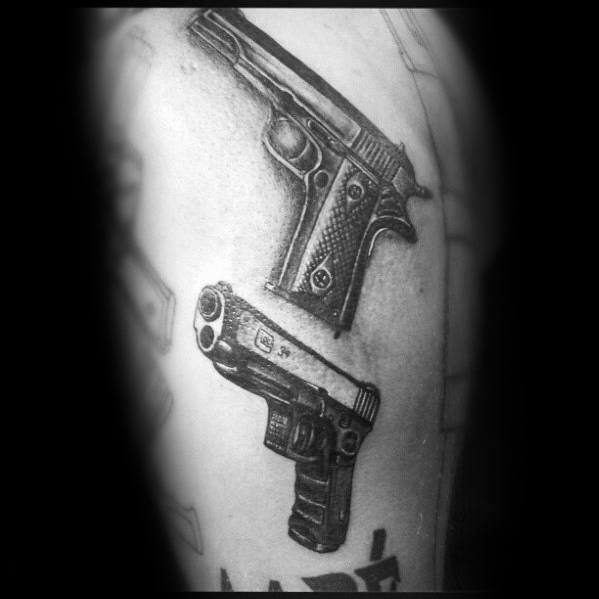 tatuaje pistola glock 19