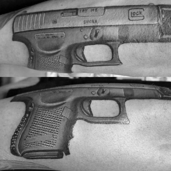tatuaje pistola glock 49