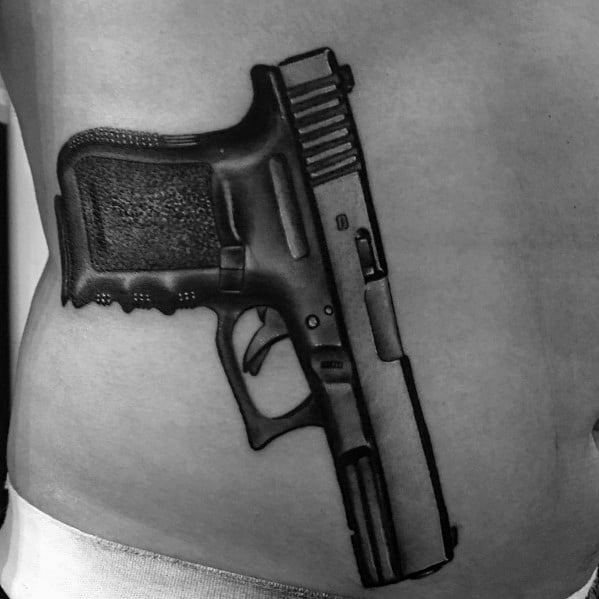 tatuaje pistola glock 77