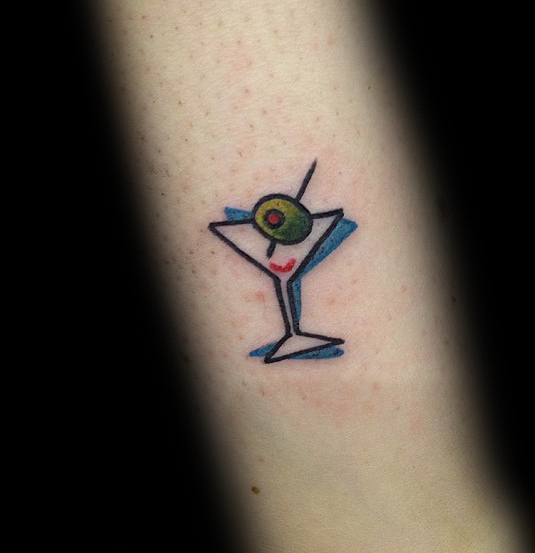 tatuaje vaso martini 61