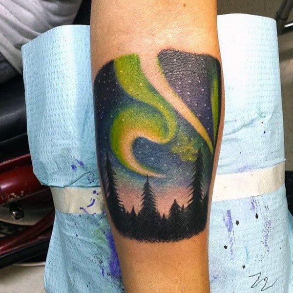 tatuaje aurora boreal polar 21