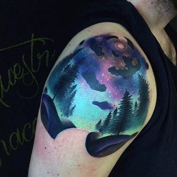 tatuaje aurora boreal polar 73
