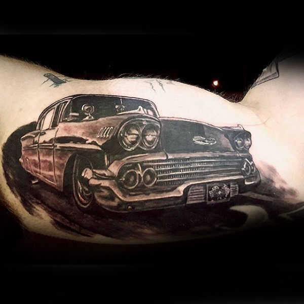 tatuaje coche antiguo americano hot rod 93