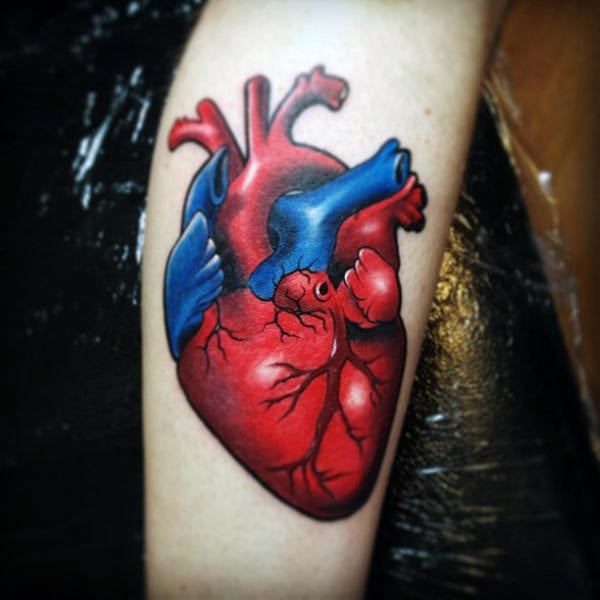 tatuaje corazon anatomico real 87