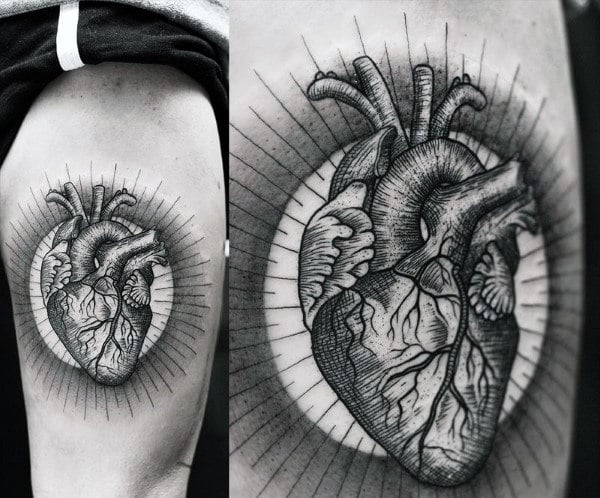 tatuaje corazon anatomico real 91