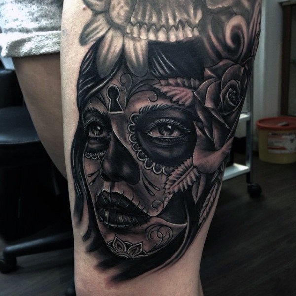 tatuaje dia de los muertos 17