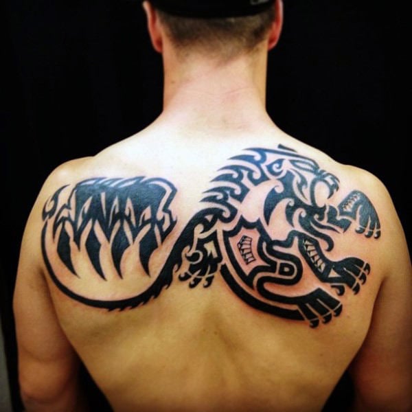 tatuaje leon estilo tribal 61