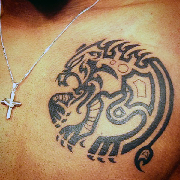 tatuaje leon estilo tribal 73