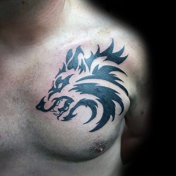 tatuaje lobo tribal 01