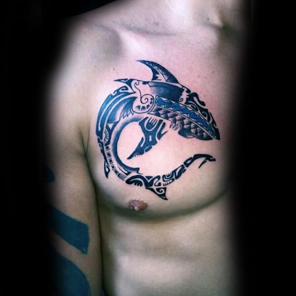 tatuaje tiburon tribal 35