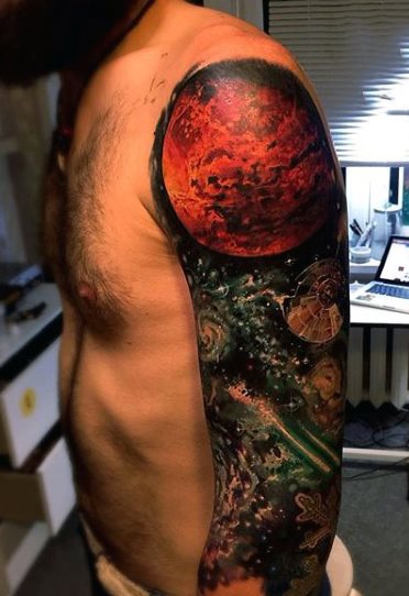 tatuaje espacio sideral 136