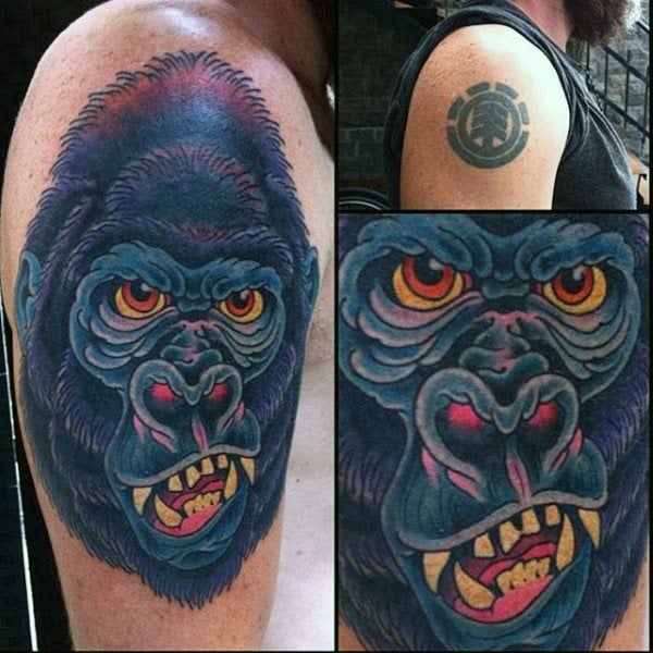 tatuaje gorila 112