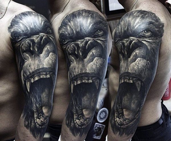 tatuaje gorila 124