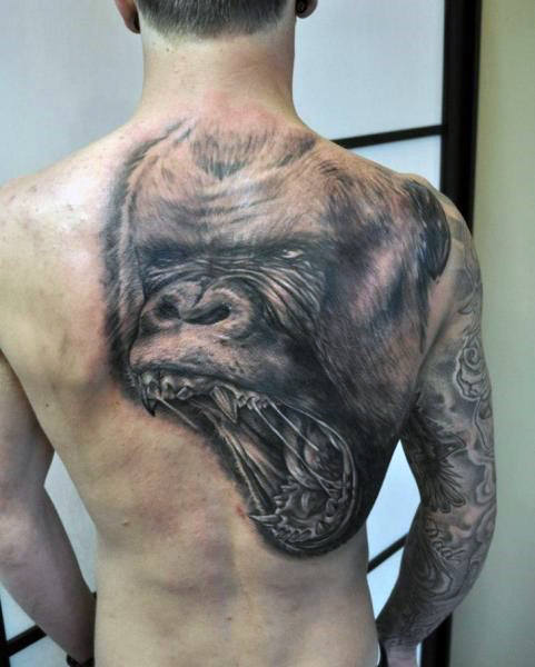 tatuaje gorila 184