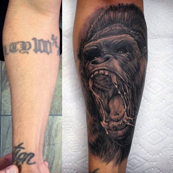 tatuaje gorila 187