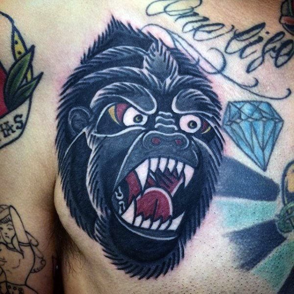 tatuaje gorila 229