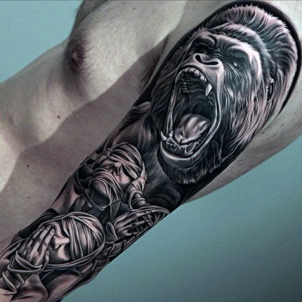 tatuaje gorila 241