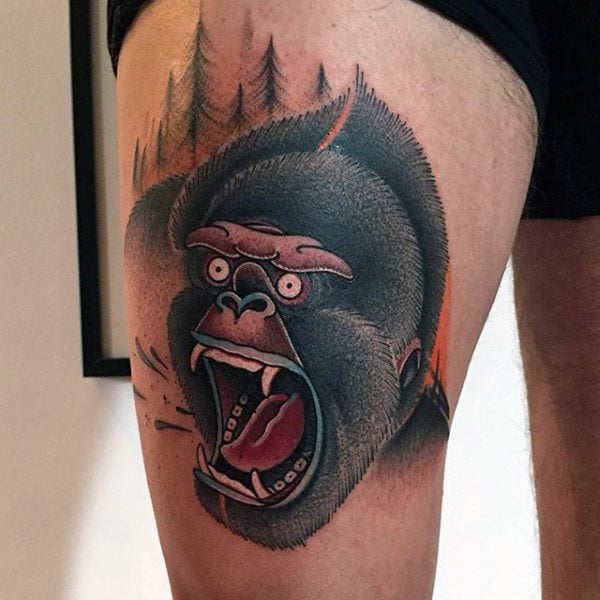 tatuaje gorila 25