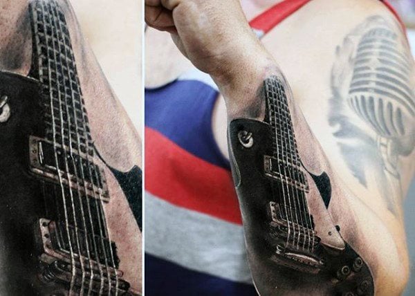 tatuaje guitarra 166