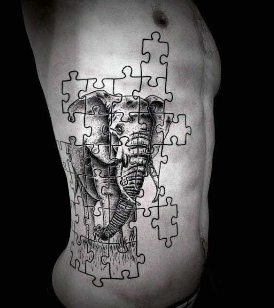 tatuaje pieza puzzle 07