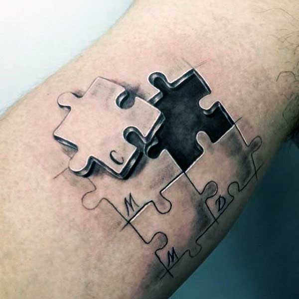 tatuaje pieza puzzle 49