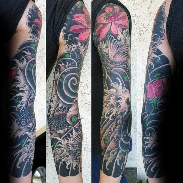 tatuaje flor de loto 133