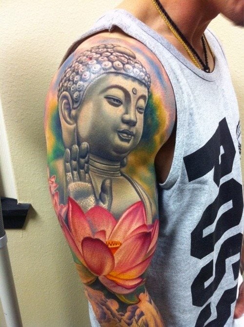 tatuaje flor de loto 283