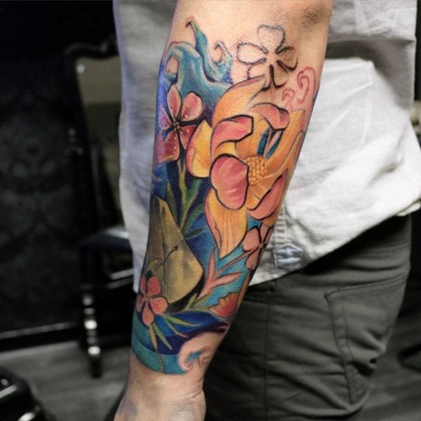 tatuaje flor de loto 46